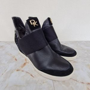 Donna Karan CAILIN studded wedge sneakers 9.5